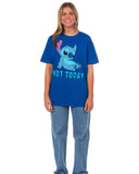 Disney Lilo & Stitch Women's Stitch Not Today Adult Short Sleeve T-Shirt