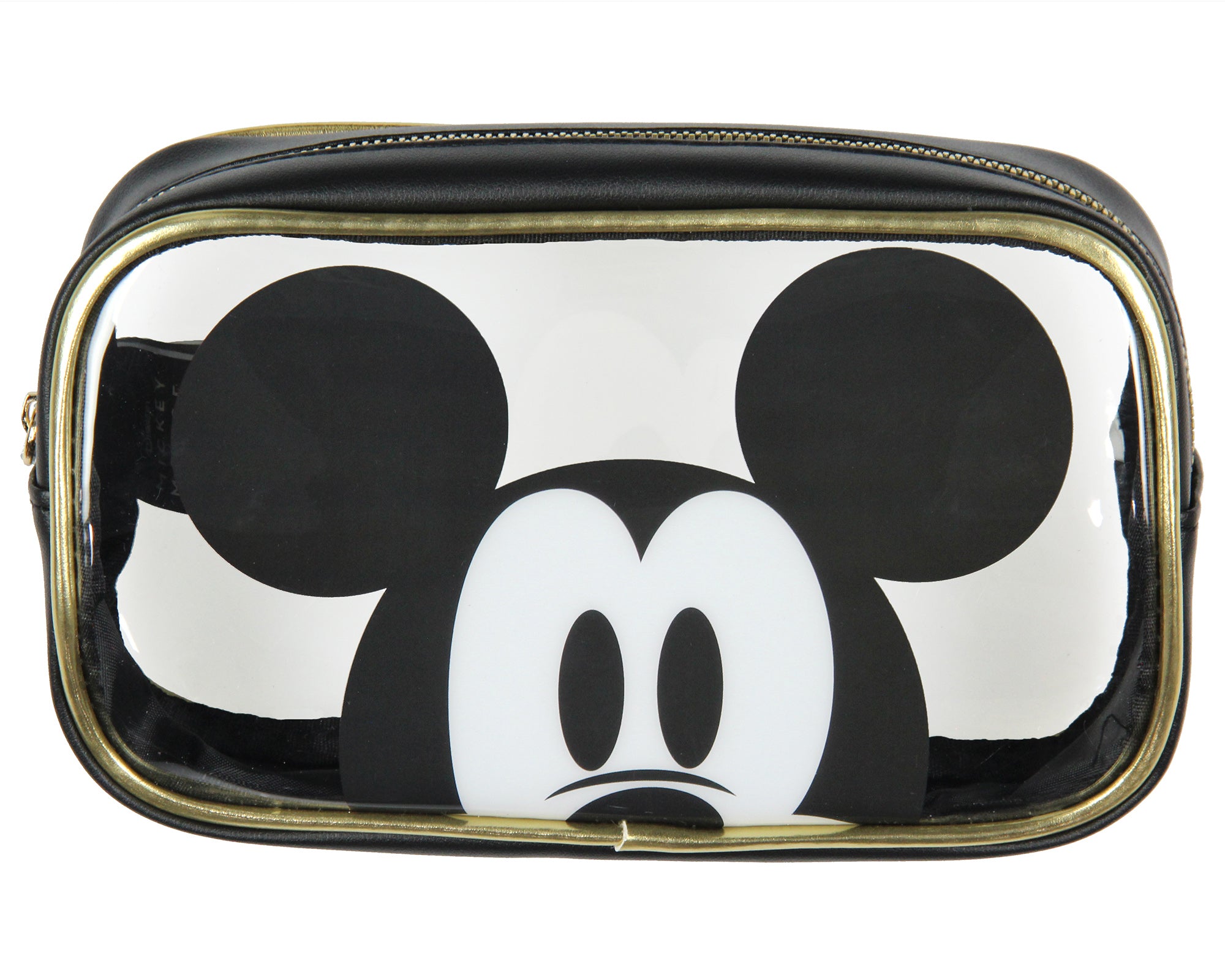 Disney Mickey Mouse 3-Piece Toiletry Bag Set With Clear Cosmetic Bag Gift Set