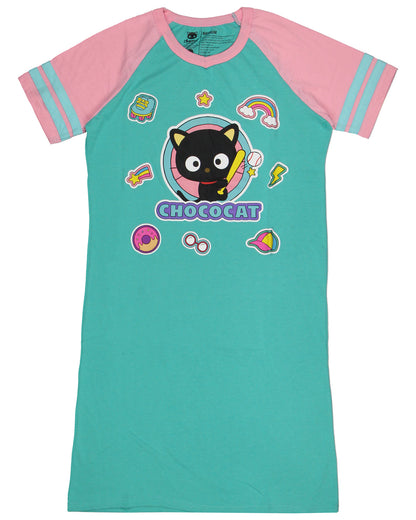 Sanrio Hello Kitty and Friends Women's Varsity Pajama Sleep Shirt