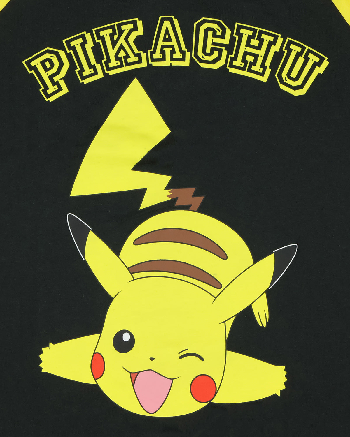 Pokemon Pajama Women's Pikachu Varsity Raglan Sleep Shirt V-Neck Nightgown (XL)