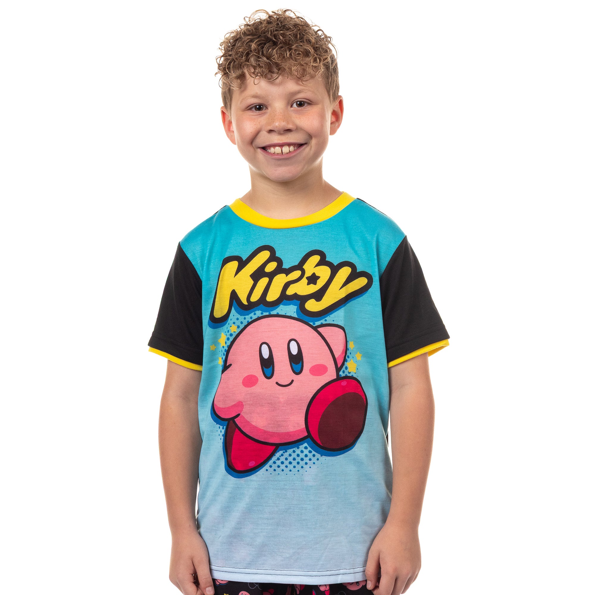 Nintendo Kirby Pajamas Boy's Short Sleeve Shirt and Pant Set