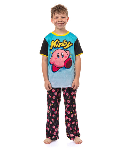 Nintendo Kirby Pajamas Boy's Short Sleeve Shirt and Pant Set