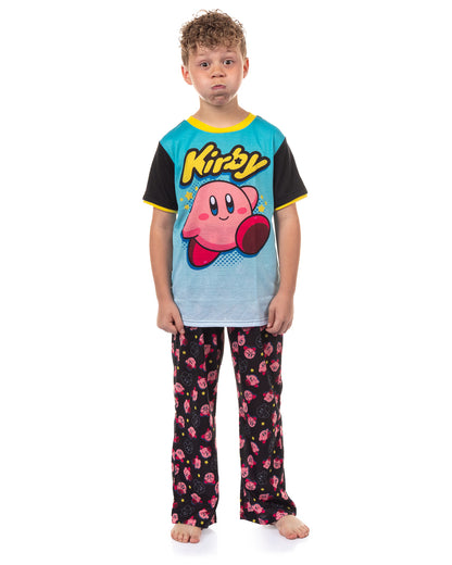 Nintendo Kirby Pajamas Boy's Short Sleeve Shirt and Pant Set