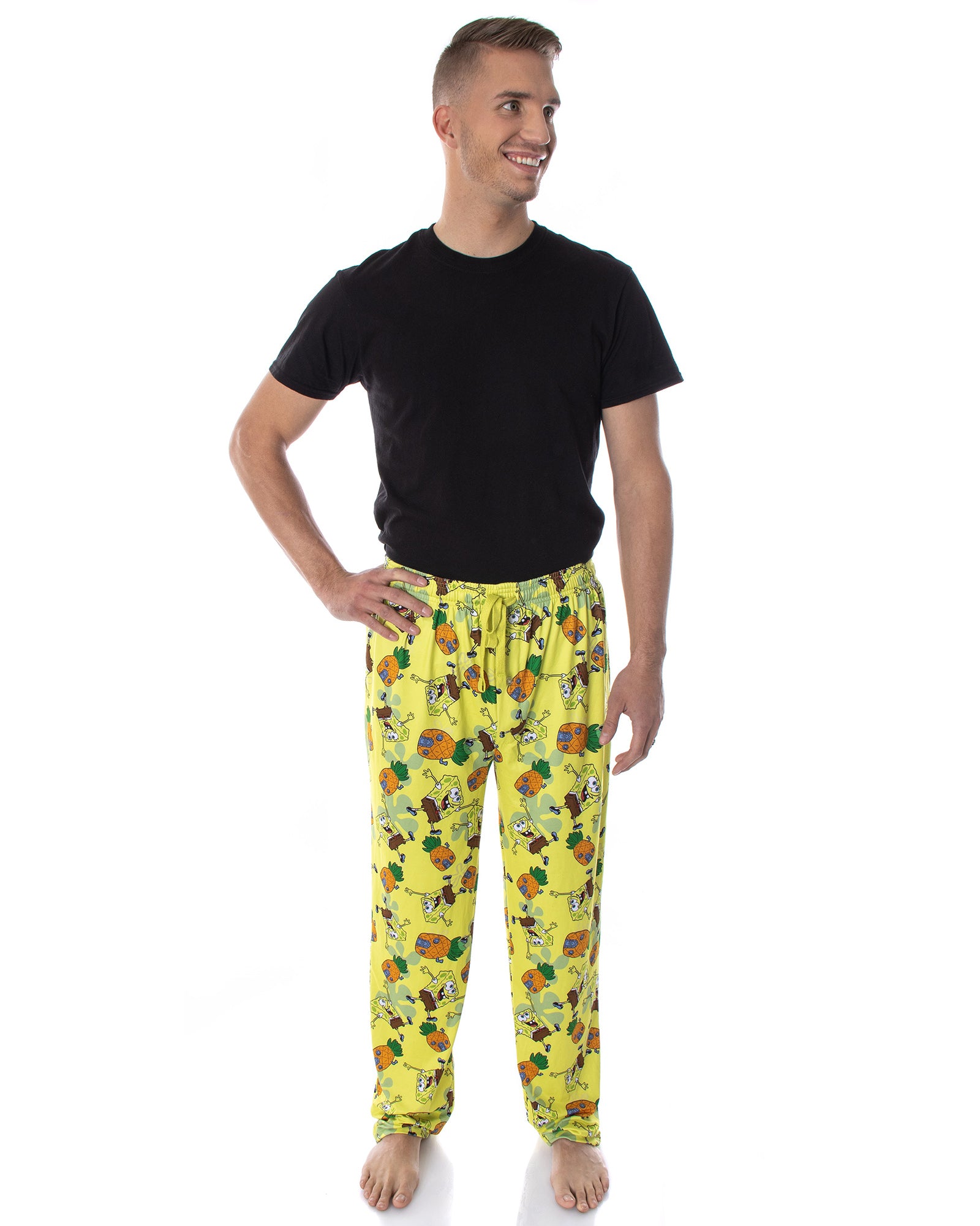 SpongeBob SquarePants Men's Pineapple House Adult Lounge Pajama Pants