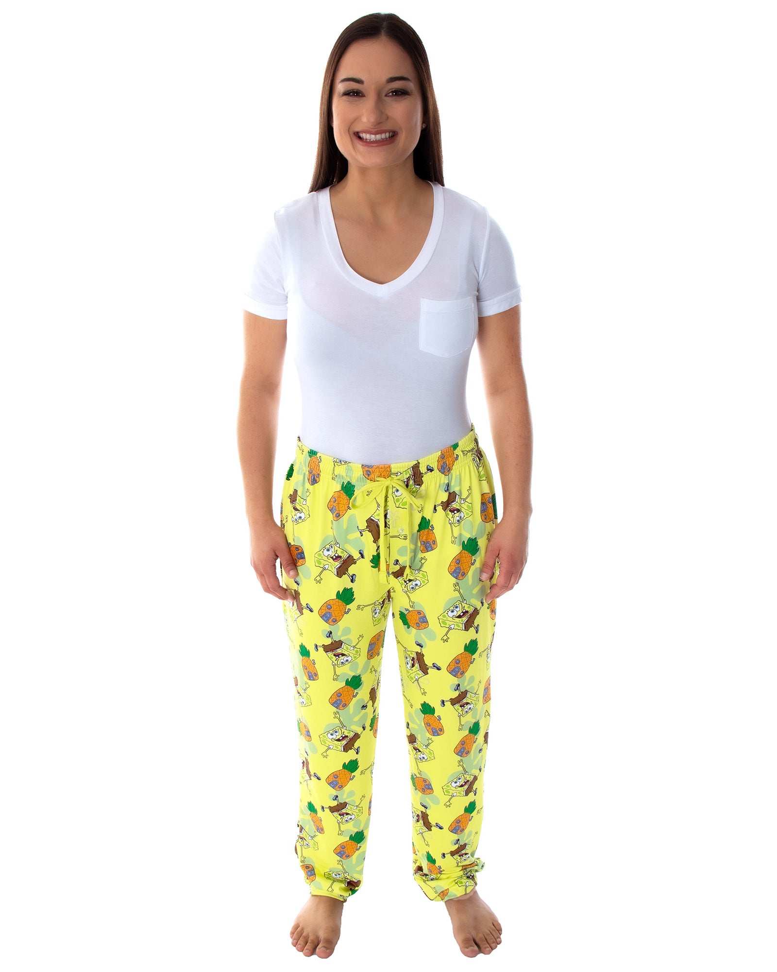 SpongeBob SquarePants Men's Pineapple House Adult Lounge Pajama Pants