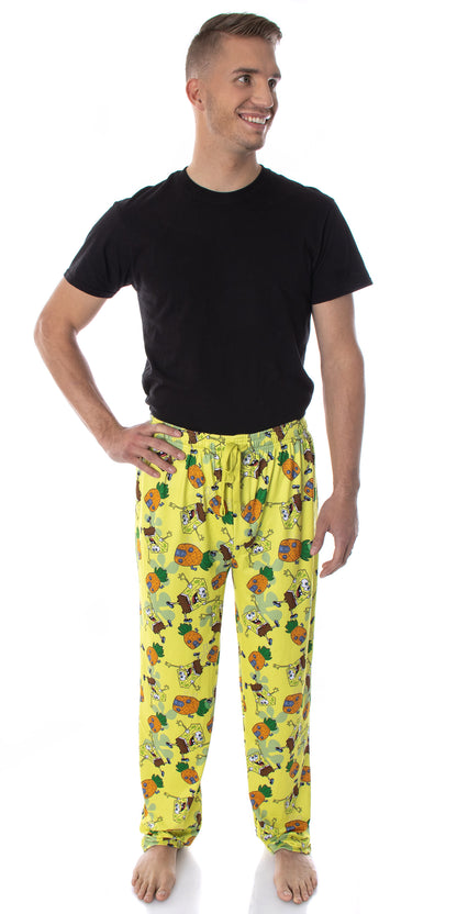 SpongeBob SquarePants Men's Pineapple House Adult Lounge Pajama Pants