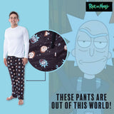 Rick and Morty Mens' Face Expressions Toss Print Pajama Sleep Lounge Pants