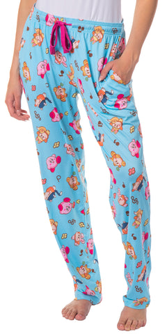 Kirby Women's Pajama Pants Character Costumes Adult Lounge Sleep Bottoms