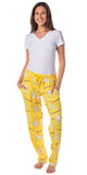 Bananya Women's Bananya Cat and Title All Over Print Lounge Pajama Pants