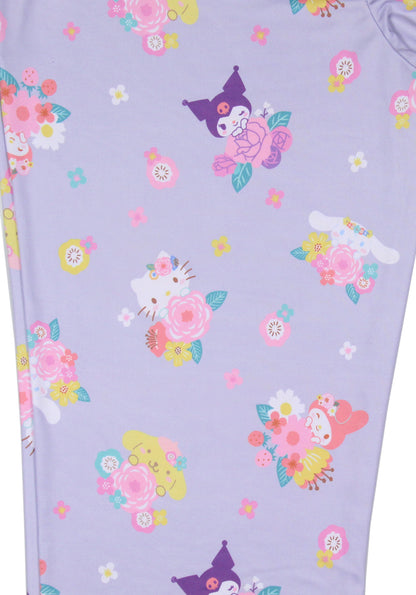 Women's Sanrio Hello Kitty And Friends My Melody Kuromi Floral Pajama Pants