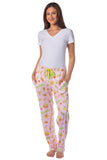 Sanrio Keroppi Women's Pajama Pants Allover Print Adult Lounge Sleep Bottoms