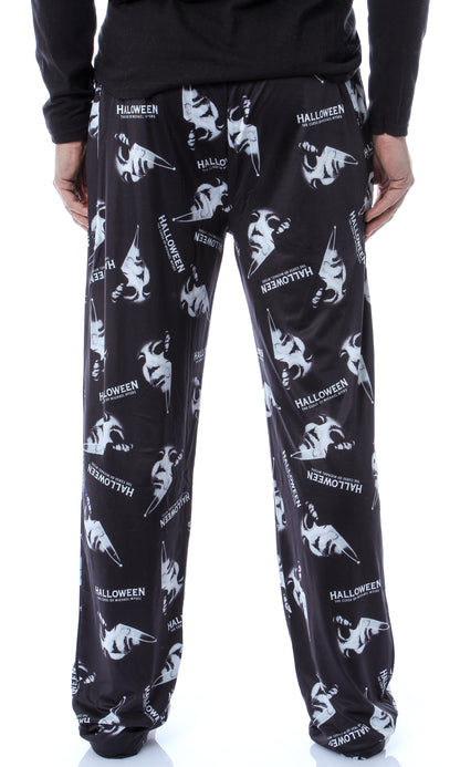 Halloween Michael Myers Men's Horror Film Allover Pattern Pajama Pants