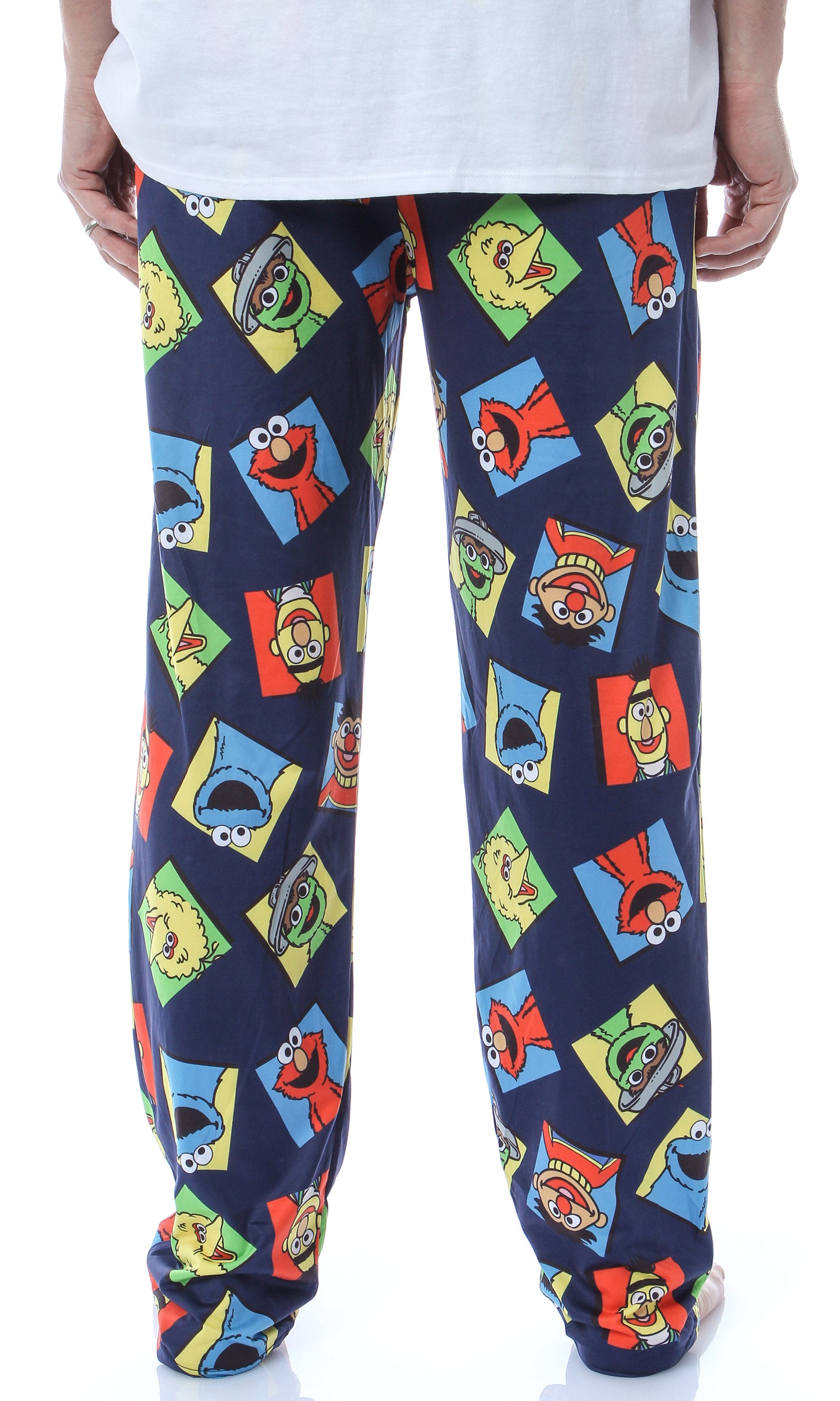 Sesame Street Men's Cookie Monster Elmo Big Bird Oscar The Grouch Pajama Pants