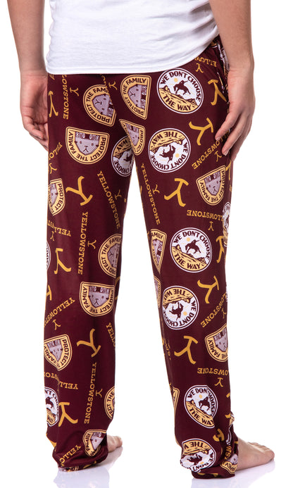 Yellowstone Men's TV Show Protect The Family Pattern Lounge Pajama Pants