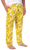 Pok�mon Men's Pikachu Allover Character Subtle Tie Dye Adult Pajama Pants
