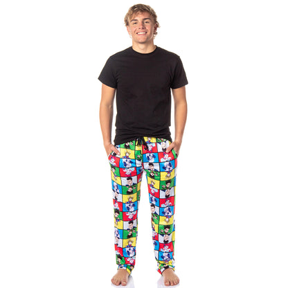 Hunter X Hunter Men's Gon Killua Kurapika Leorio Hisoka Grid Pajama Pants