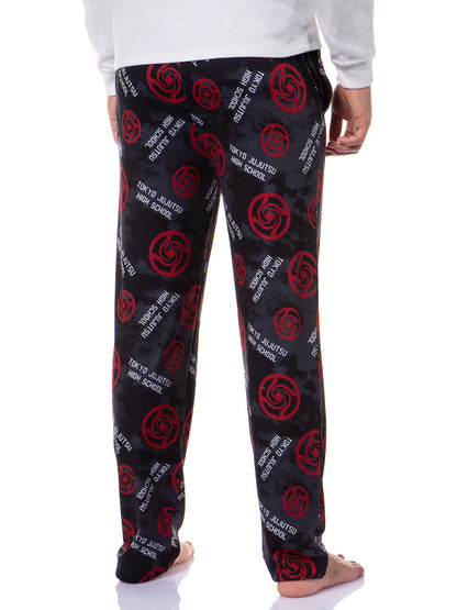Jujutsu Kaisen Men's Tokyo jujutsu Logo Allover Print Lounge Pants