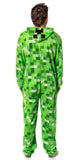 Minecraft Creeper Costume Pajama Outfit One Piece Union Suit