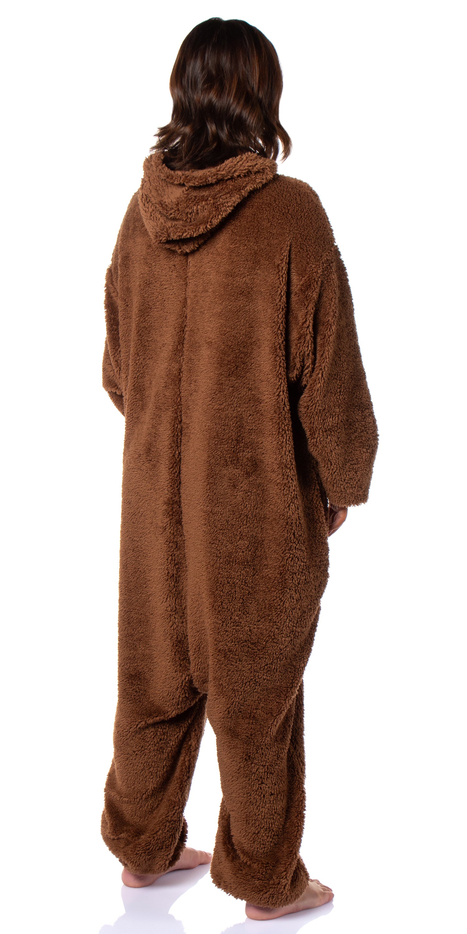 Star Wars Chewbacca Union Suit Hooded Adult One-Piece Costume Pajama