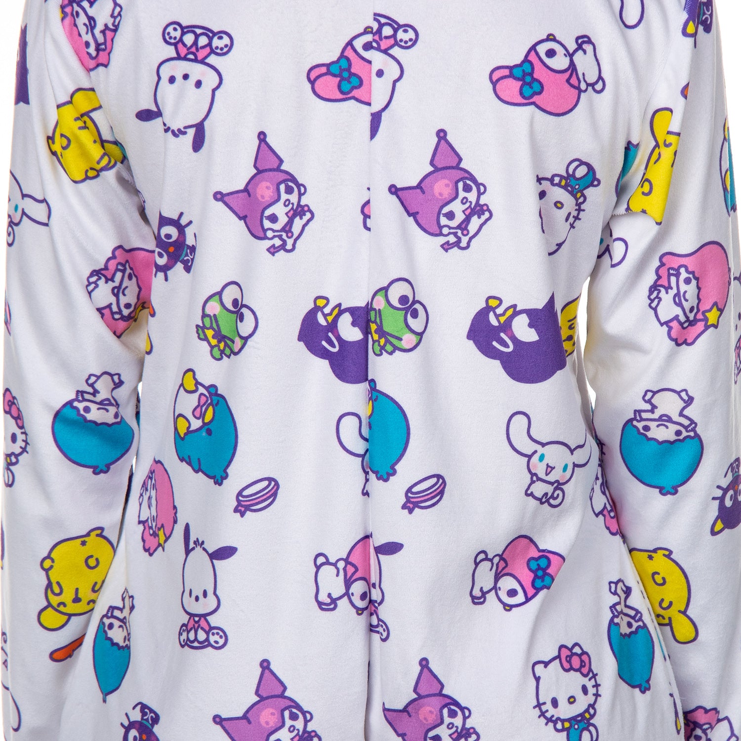 Sanrio Hello Kitty and Friends Women's Hooded Zip Up Footless Union Suit (S/M)