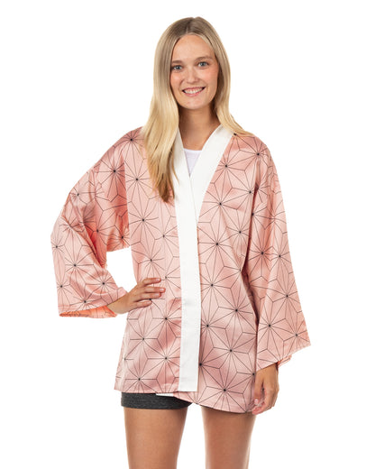 Demon Slayer Kimono Nezuko Kamado Adult Anime Costume Cloak