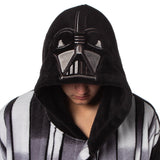 Star Wars Robe Adult Hooded Self-Tie Fleece Bathrobe