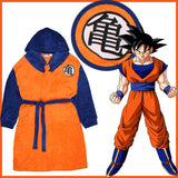Dragon Ball Z Goku Adult Fleece Hooded Bathrobe for Men And Women Costume Robes