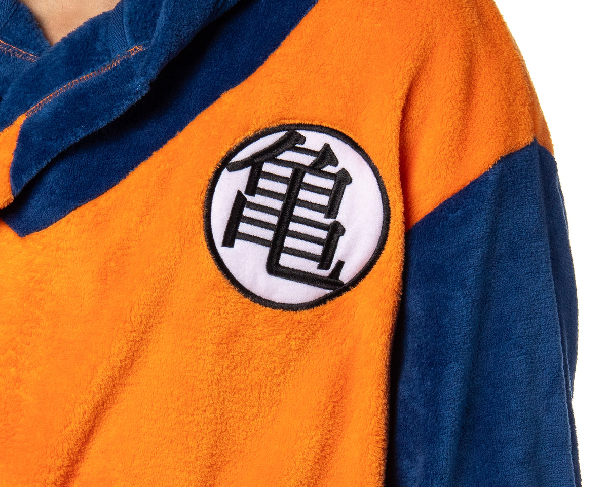 Dragon Ball Z Goku Adult Fleece Hooded Bathrobe for Men And Women Costume Robes