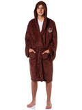 Star Wars Robe Adult Hooded Self-Tie Fleece Bathrobe