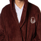 Star Wars Robe Adult Hooded Self-Tie Fleece Bathrobe