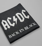 AC/DC Back In Black Super Soft And Cuddly Fleece Plush Throw Blanket