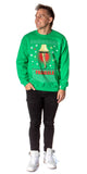 A Christmas Story Men's Leg Lamp Fragile Pullover Sweatshirt Green