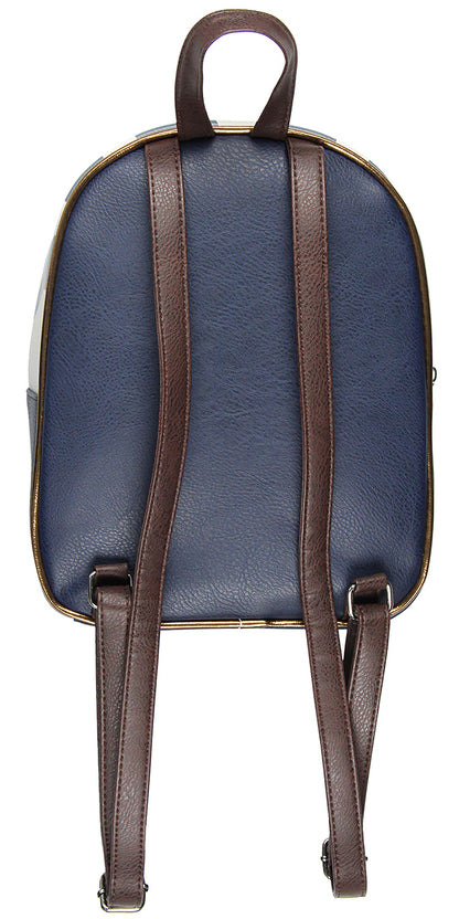 Star Wars Ahsoka Tano Character Pattern Faux Leather Tote Bag Mini Backpack 12"