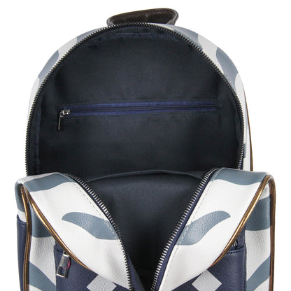 Star Wars Ahsoka Tano Character Pattern Faux Leather Tote Bag Mini Backpack 12"