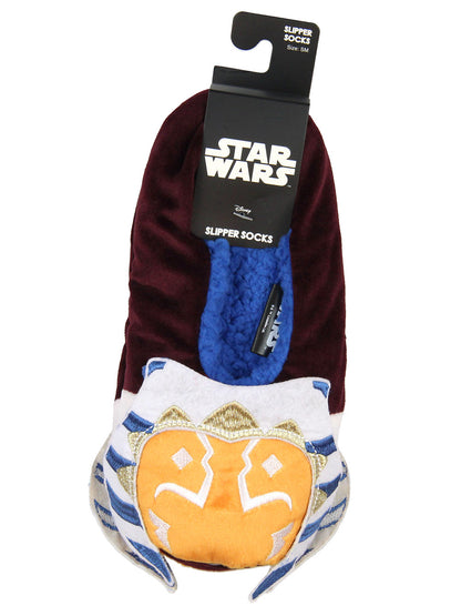 Star Wars Clone Wars Ahsoka Tano Slipper Socks No-Slip Sole