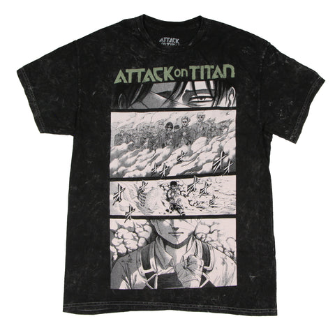 Attack On Titan Men's  Levi Last Chapter Manga Adult Short Sleeve T-Shirt