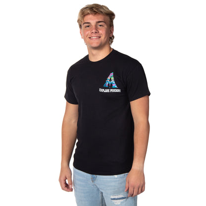 Avatar: The Way Of Water Men's Distressed Explore Pandora Logo T-Shirt Tee