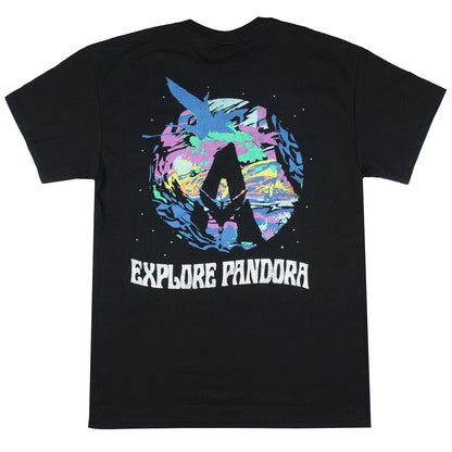 Avatar: The Way Of Water Men's Distressed Explore Pandora Logo T-Shirt Tee