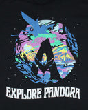 Avatar: The Way Of Water Men's Distressed Explore Pandora Logo T-Shirt Tee