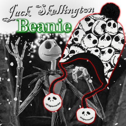Nightmare Before Christmas Jack Skellington Allover Print Laplander Beanie