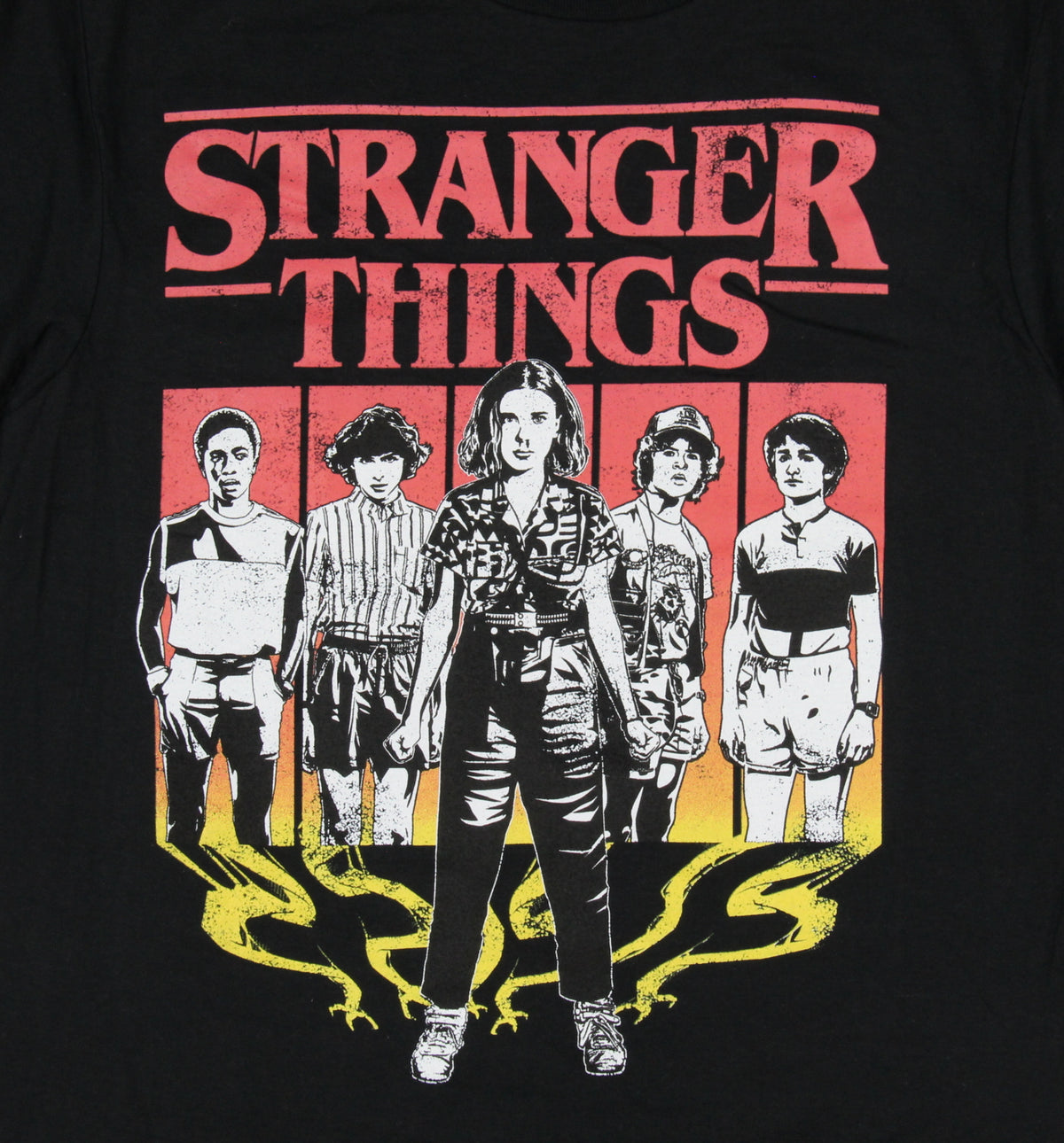 Stranger Things Men's Season 3 Character Boxes Adult Short-Sleeve T-Shirt