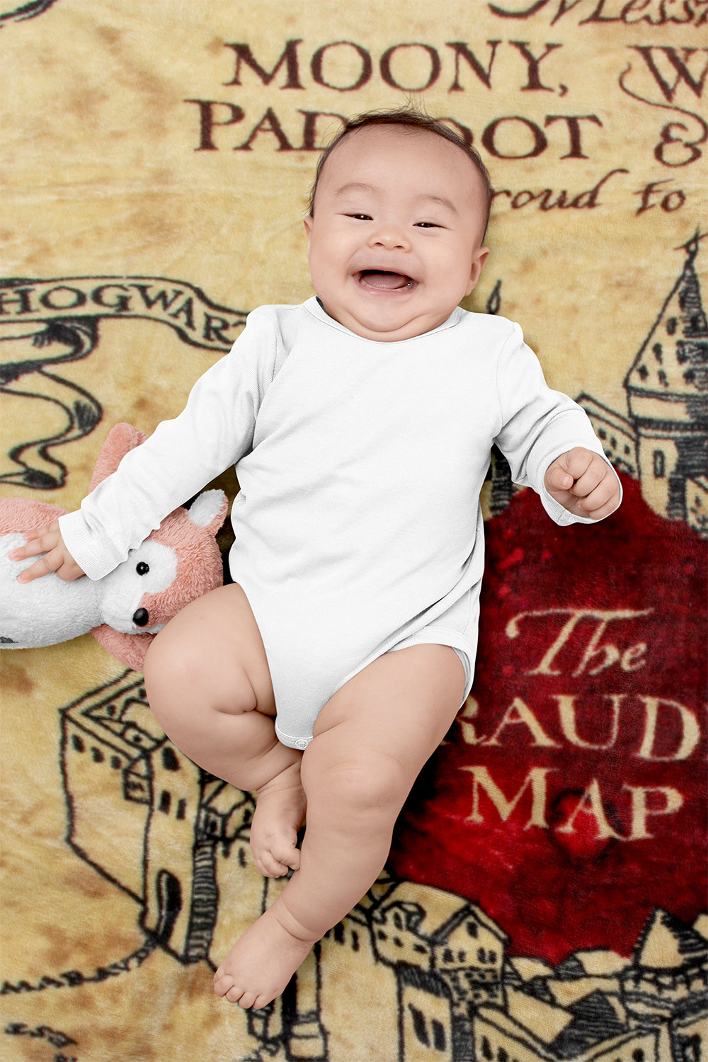 Harry Potter Marauders Map Micro Raschel Fleece Throw Blanket