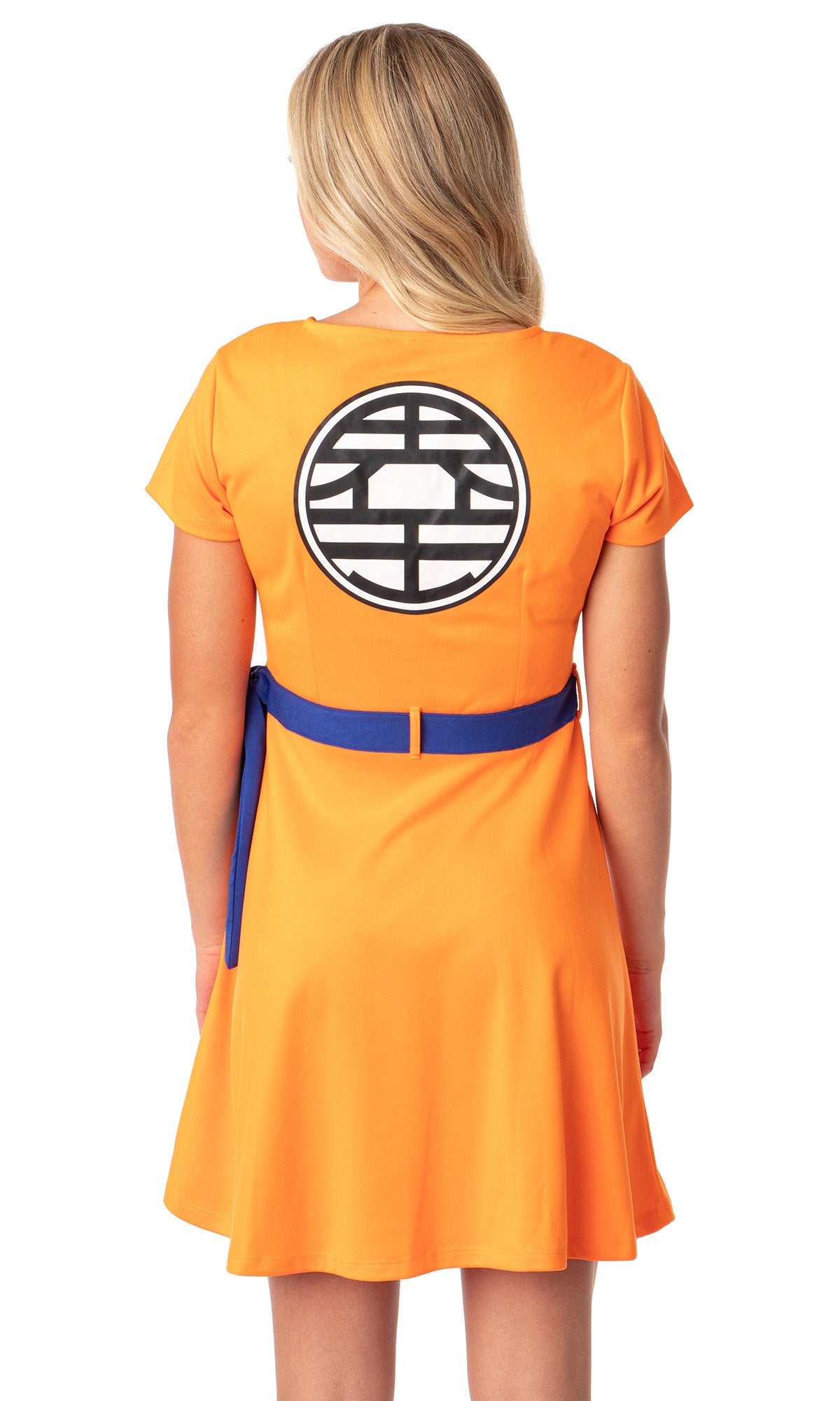 Dragon Ball Z Womens' Kanji Symbol Cosplay Costume Skater Dress