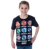 Beyblade Burst Boys' Spinner Tops T-Shirt (Small) Kids