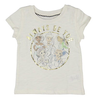 Disney Princess Toddler Girls' Always Be Yourself Sketch Design T-Shirt