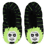 Beetlejuice Slippers 3D Hair Embroidered Character Slipper Socks No-Slip Sole
