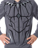 Marvel Men's Black Panther Costume Lightweight Pullover Hoodie