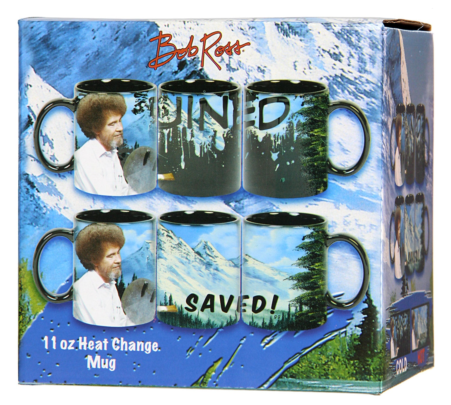 Bob Ross Mug Coffee Heat Changing Painting Ruined Saved