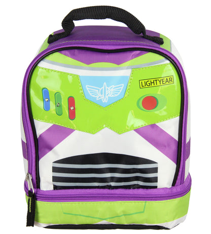 Toy Story Buzz Lightyear Dual Compartment Insulated Kids Lunch Bag Tote 10"