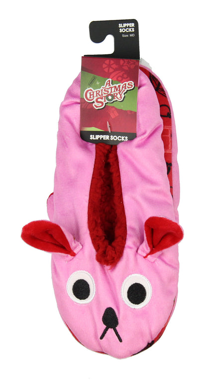 A Christmas Story Pink Bunny Slippers with No-Slip Sole For Women Men